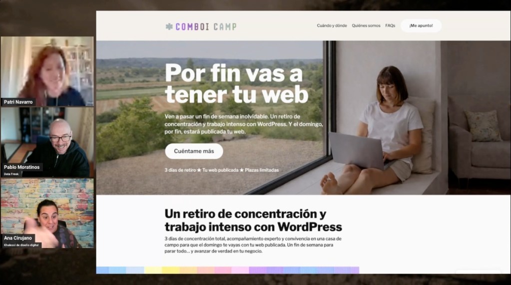 Episodio 348: Comboi Camp: ¡Por fin vas a tener tu web! Con Patricia Navarro